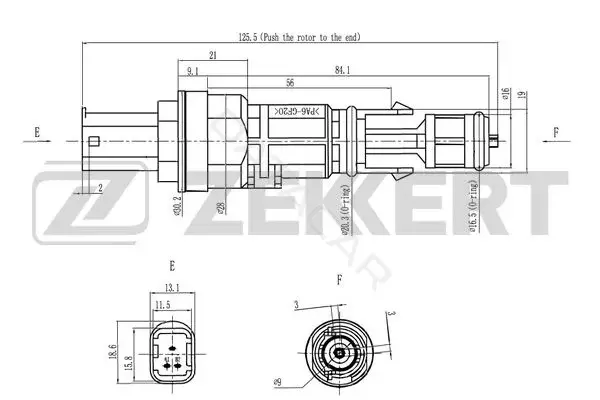 Датчик давления воздуха ZEKKERT SE-8504