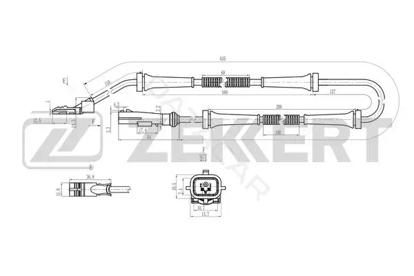 Датчик АБС ZEKKERT SE-6221
