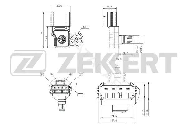 Расходомер воздуха ZEKKERT SE-2013