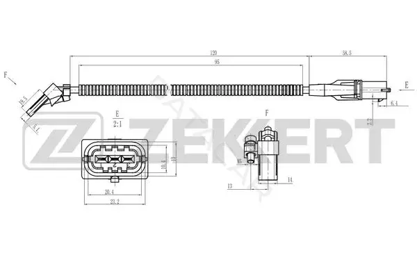 Датчик давления воздуха ZEKKERT SE-4057