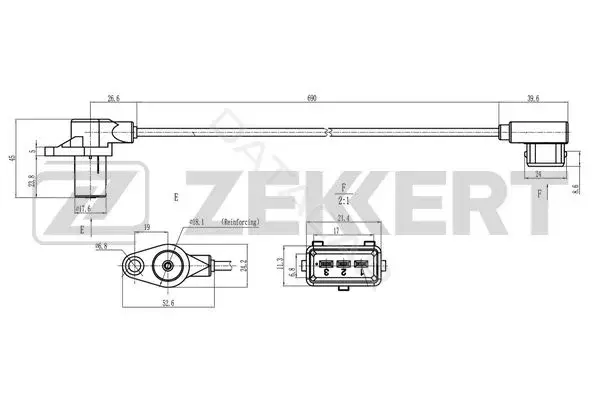 Датчик давления воздуха ZEKKERT SE-4073