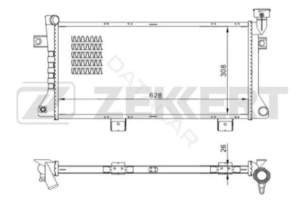 Радиатор охлаждения ZEKKERT MK-1121