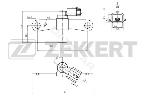 Датчик давления воздуха ZEKKERT SE-4072