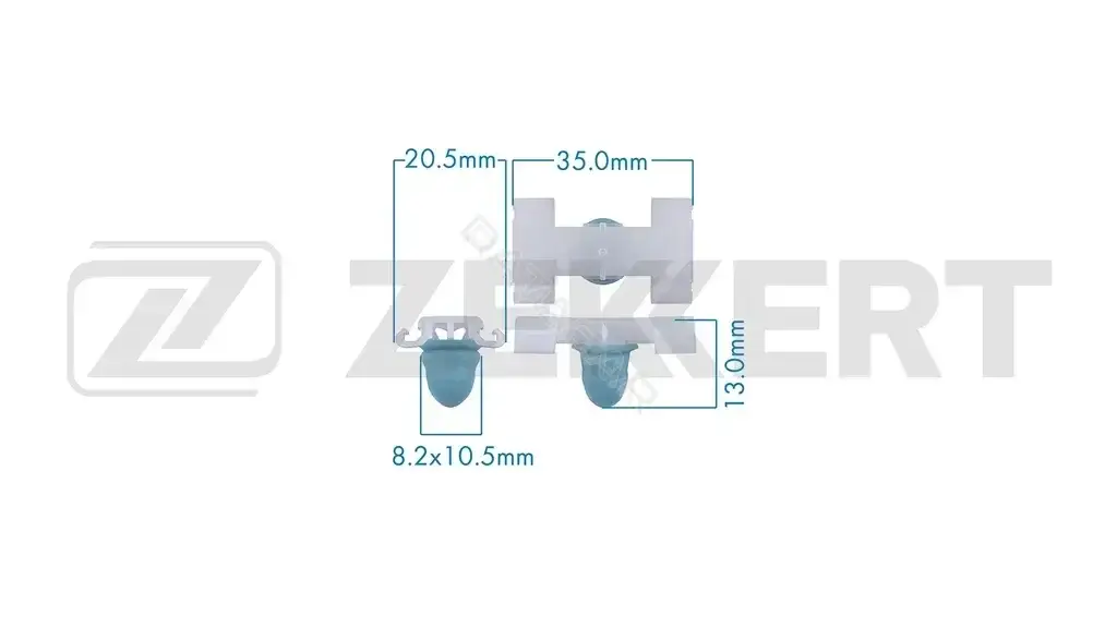 Клипса молдинга ZEKKERT BE-3749