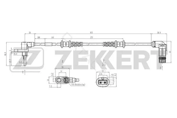 Датчик АБС ZEKKERT SE-6223