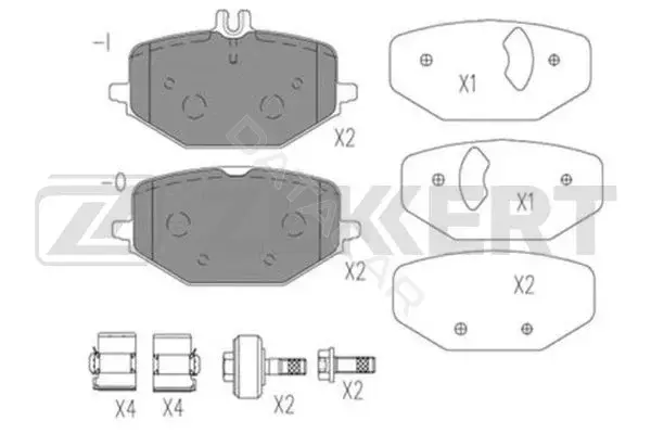 Тормозные колодки ZEKKERT BS-1284
