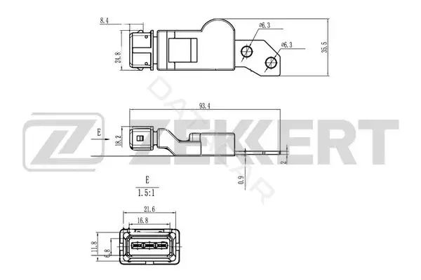 Датчик давления воздуха ZEKKERT SE-4121