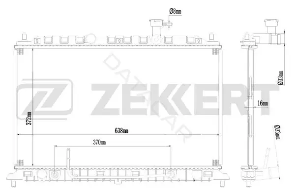 Радиатор охлаждения ZEKKERT MK-1263
