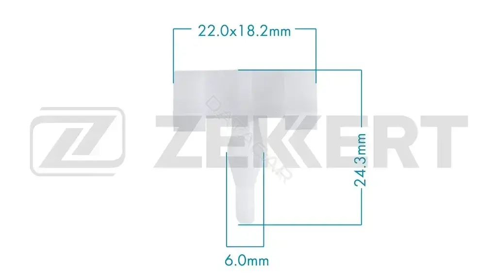 Клипса молдинга ZEKKERT BE-3819