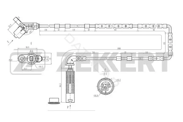 Датчик АБС ZEKKERT SE-6191