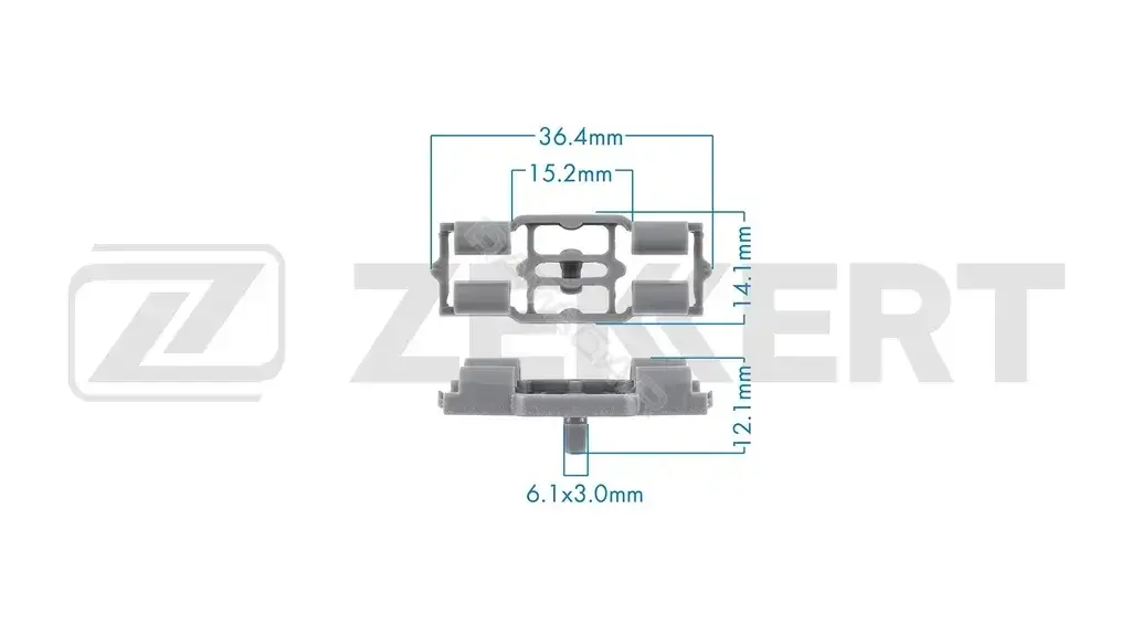 Клипса молдинга ZEKKERT BE-3762