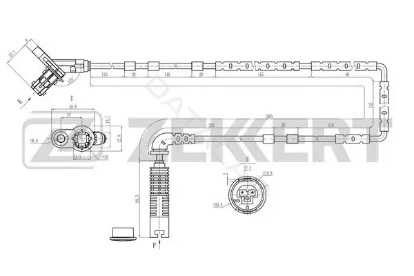 Датчик АБС ZEKKERT SE-6208