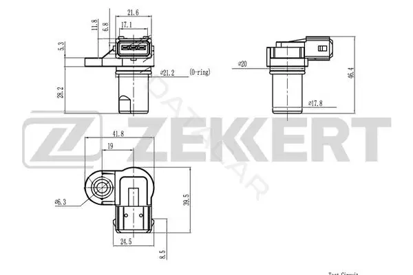 Датчик давления воздуха ZEKKERT SE-4064