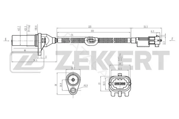Датчик давления воздуха ZEKKERT SE-4034