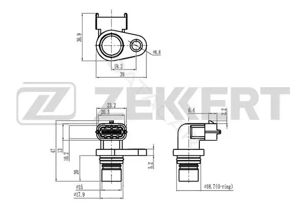 Датчик давления воздуха ZEKKERT SE-5036