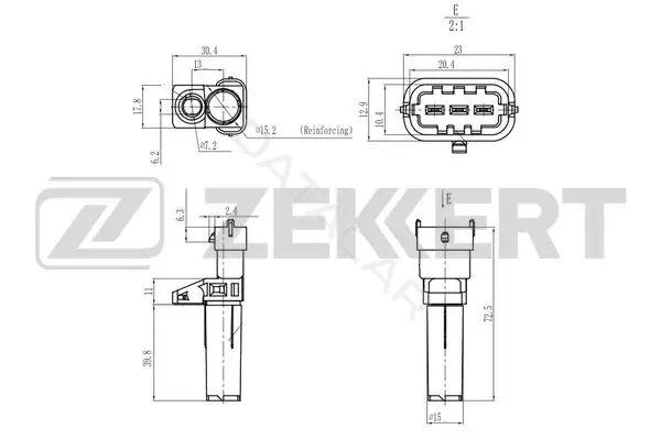 Датчик давления воздуха ZEKKERT SE-4089