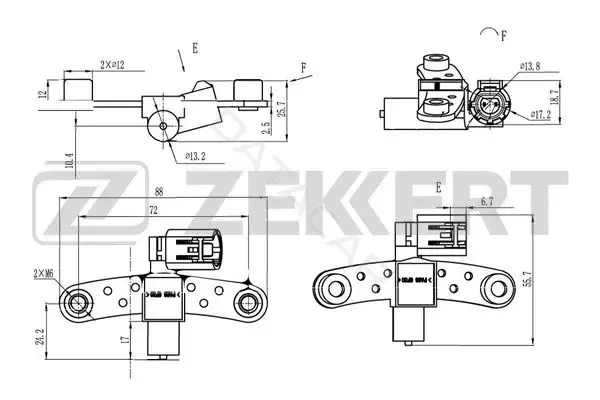 Датчик давления воздуха ZEKKERT SE-4062