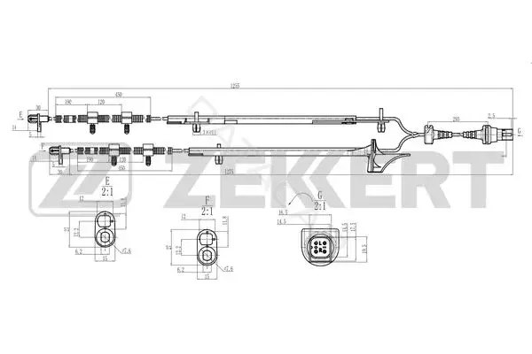 Датчик АБС ZEKKERT SE-6194