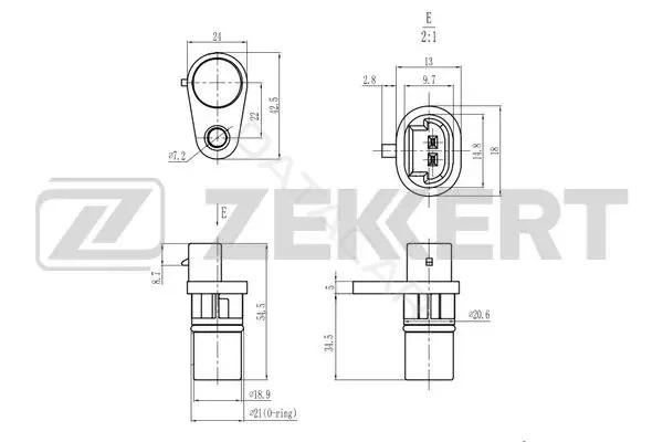Датчик давления воздуха ZEKKERT SE-4102