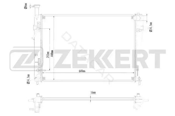 Радиатор охлаждения ZEKKERT MK-1258