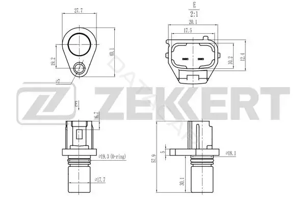 Датчик давления воздуха ZEKKERT SE-5040