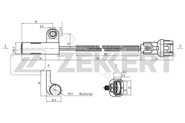 Датчик давления воздуха ZEKKERT SE-4092