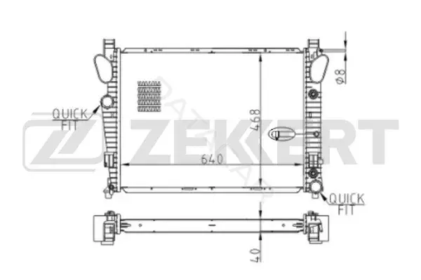 Радиатор охлаждения ZEKKERT MK-1132