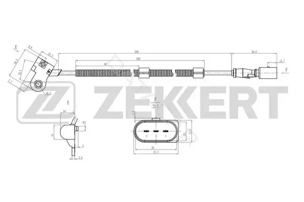 Датчик давления воздуха ZEKKERT SE-5035