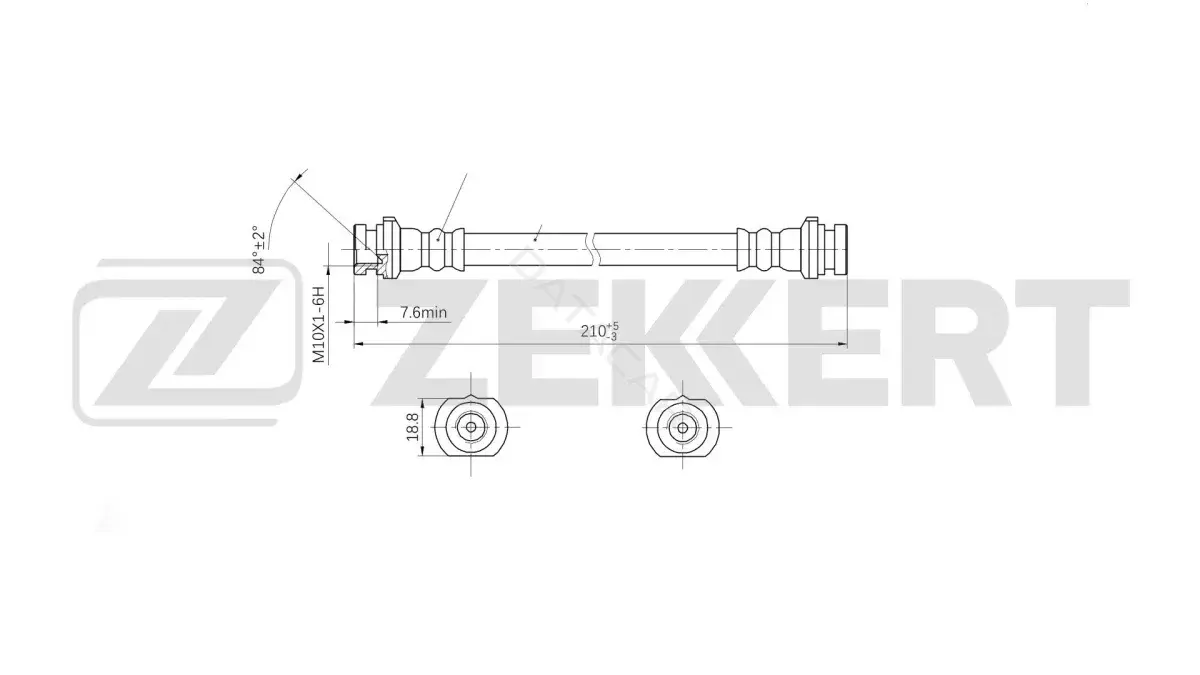 Тормозные шланги ZEKKERT BS-9566