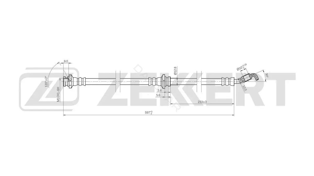 Тормозные шланги ZEKKERT BS-9532