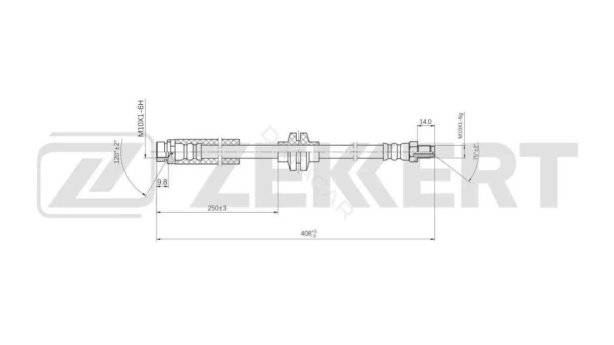 Тормозные шланги ZEKKERT BS-9550