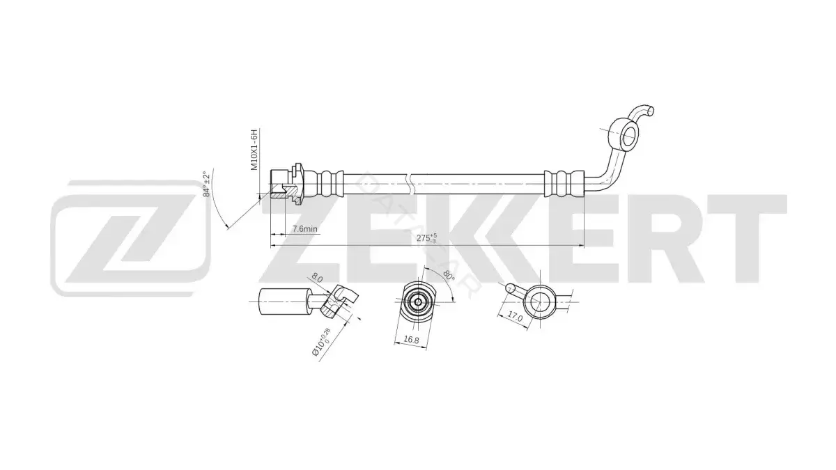 Тормозные шланги ZEKKERT BS-9065