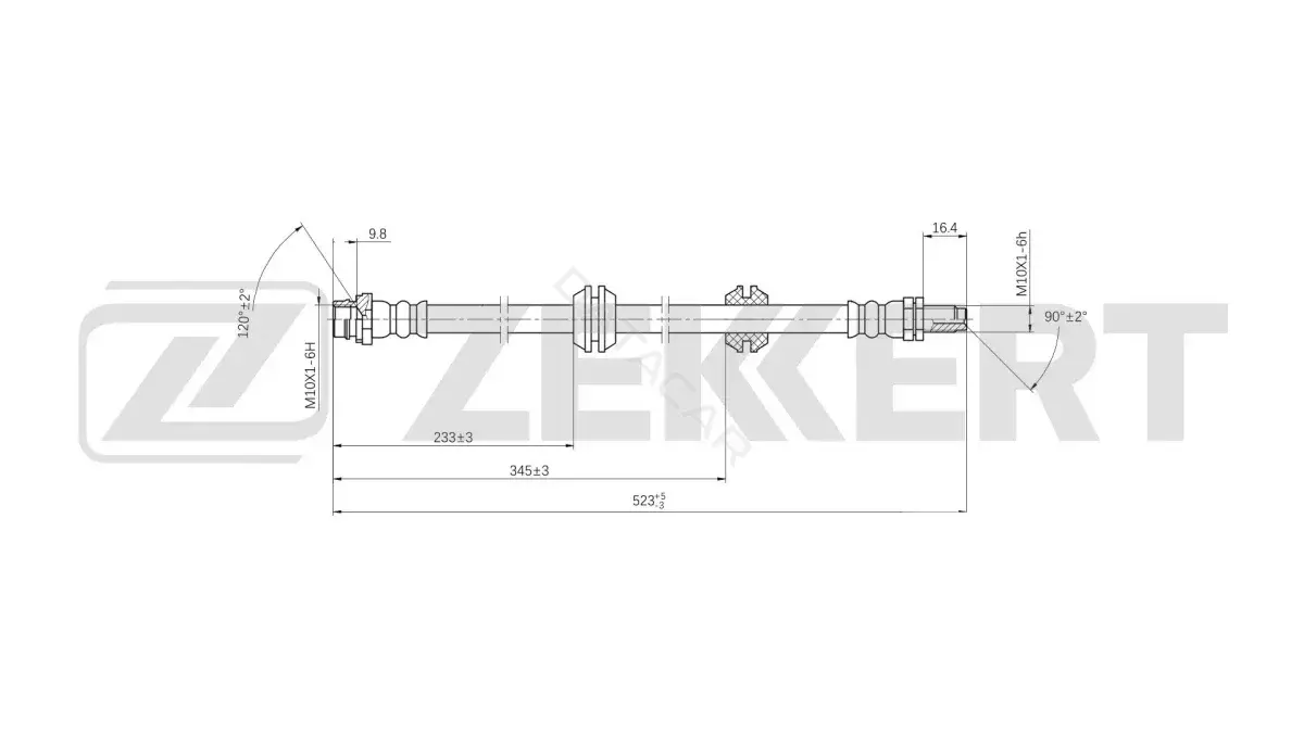 Тормозные шланги ZEKKERT BS-9553