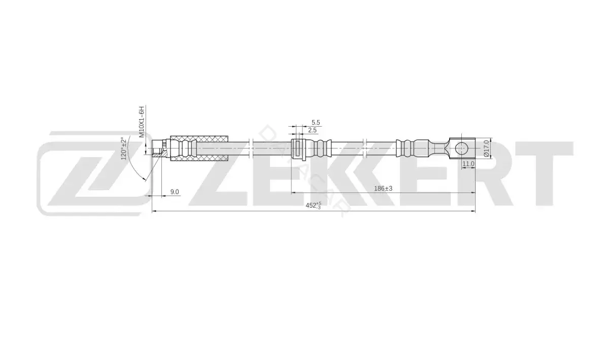 Тормозные шланги ZEKKERT BS-9538
