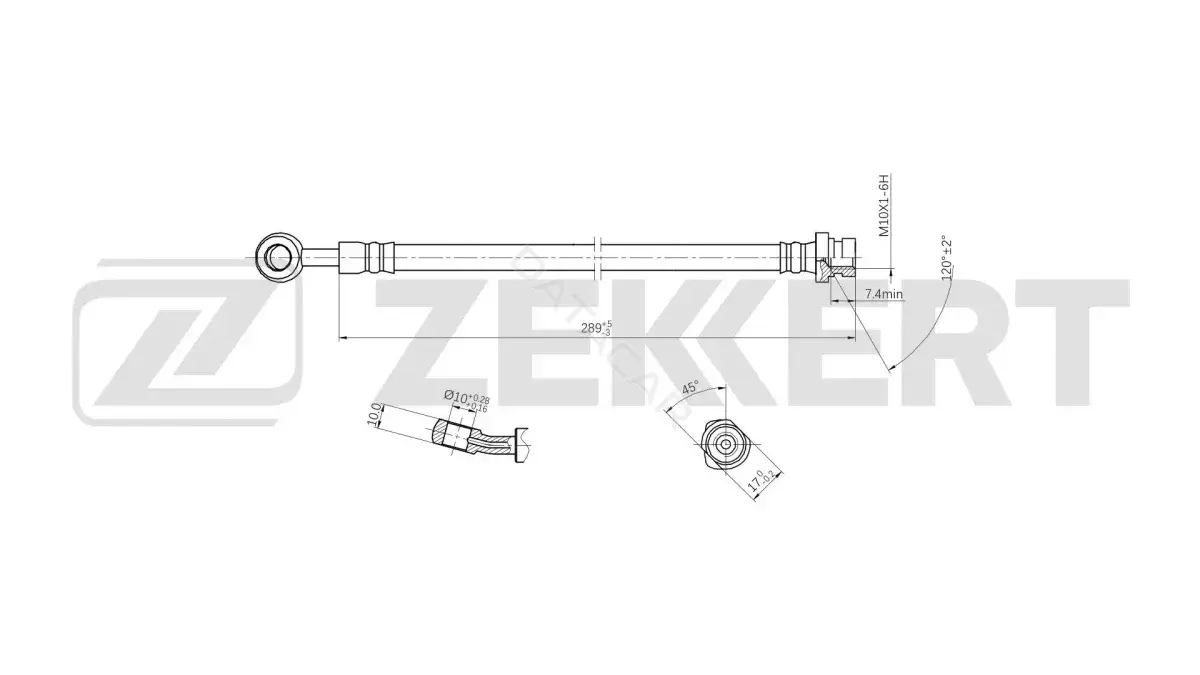 Тормозные шланги ZEKKERT BS-9557