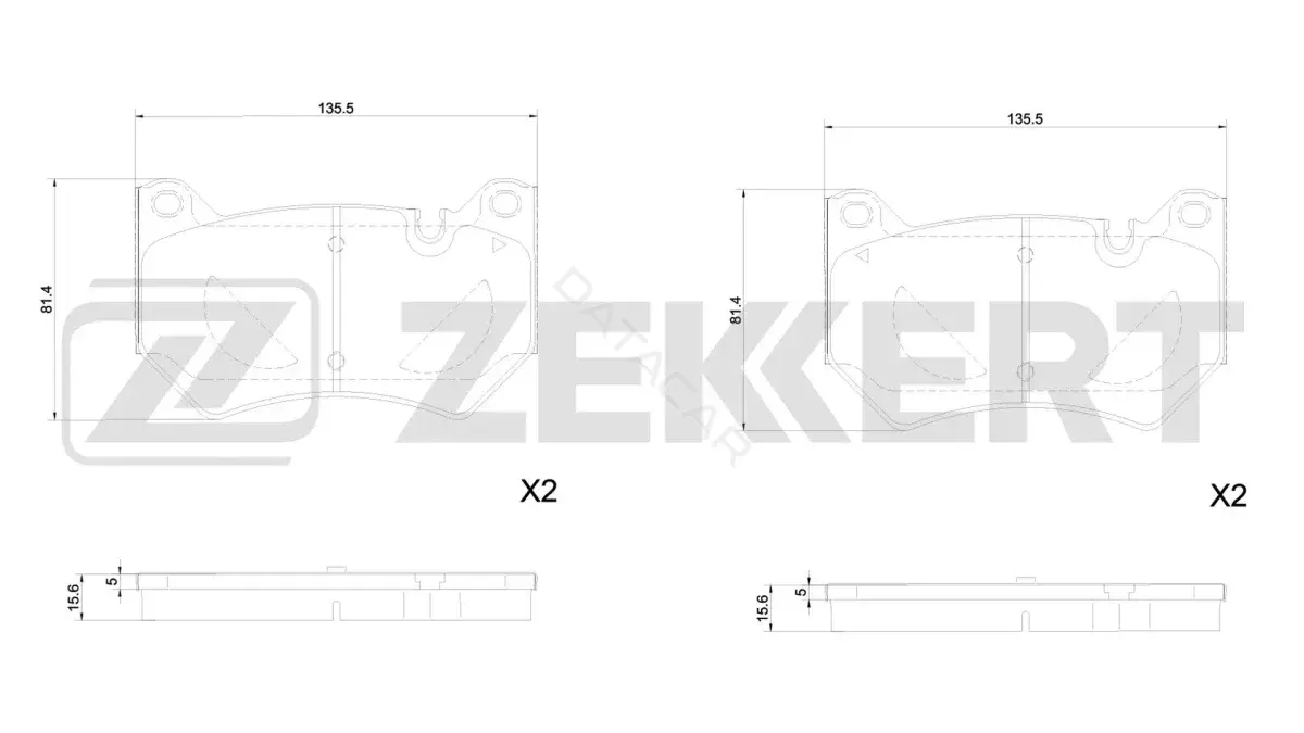 Тормозные колодки ZEKKERT BS-1401