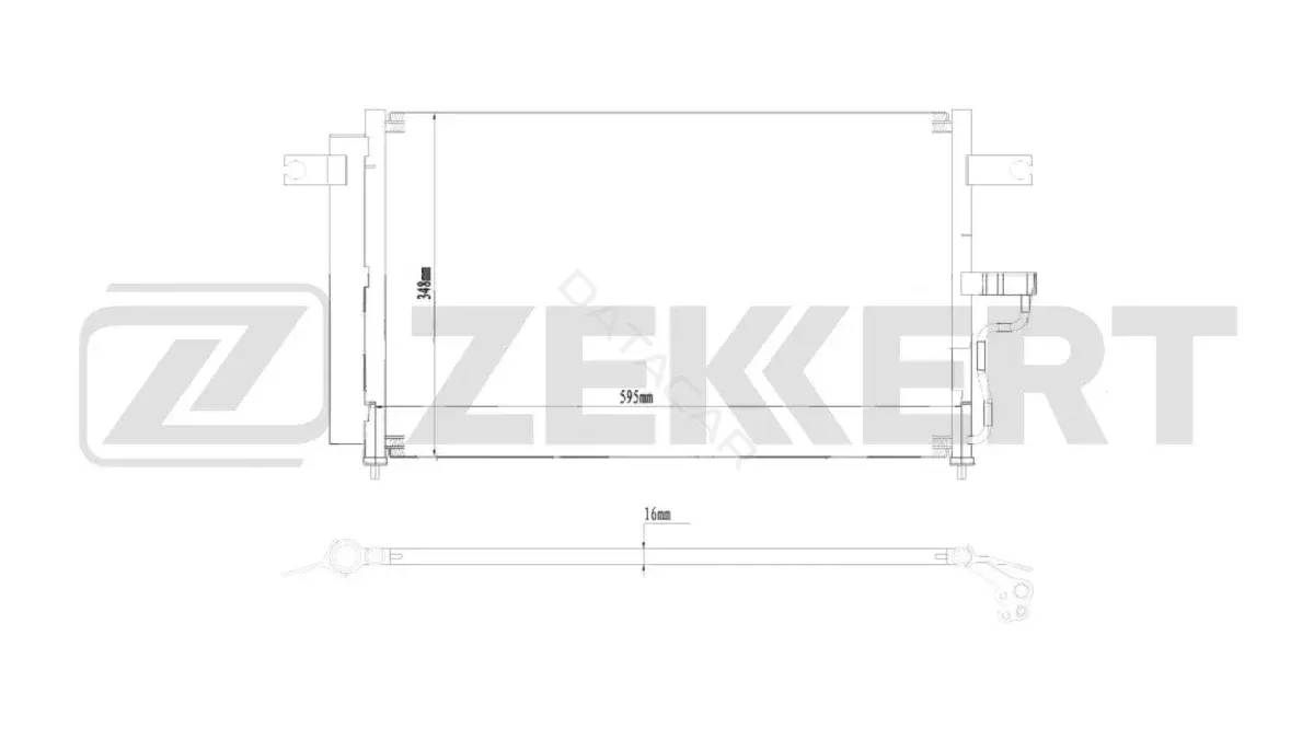 Радиатор кондиционера ZEKKERT MK-3071
