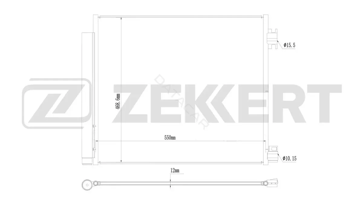 Радиатор кондиционера ZEKKERT MK-3064