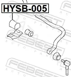 Втулки стабилизатора FEBEST HYSB-005