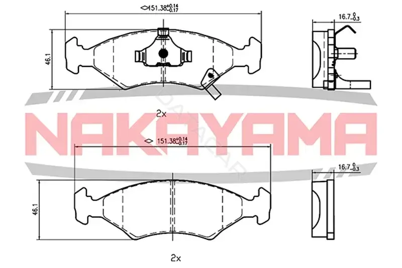 Тормозные колодки NAKAYAMA HP8031NY