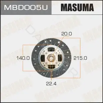 Диск сцепления MASUMA MBD005U