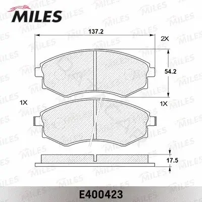 Тормозные колодки MILES E400423