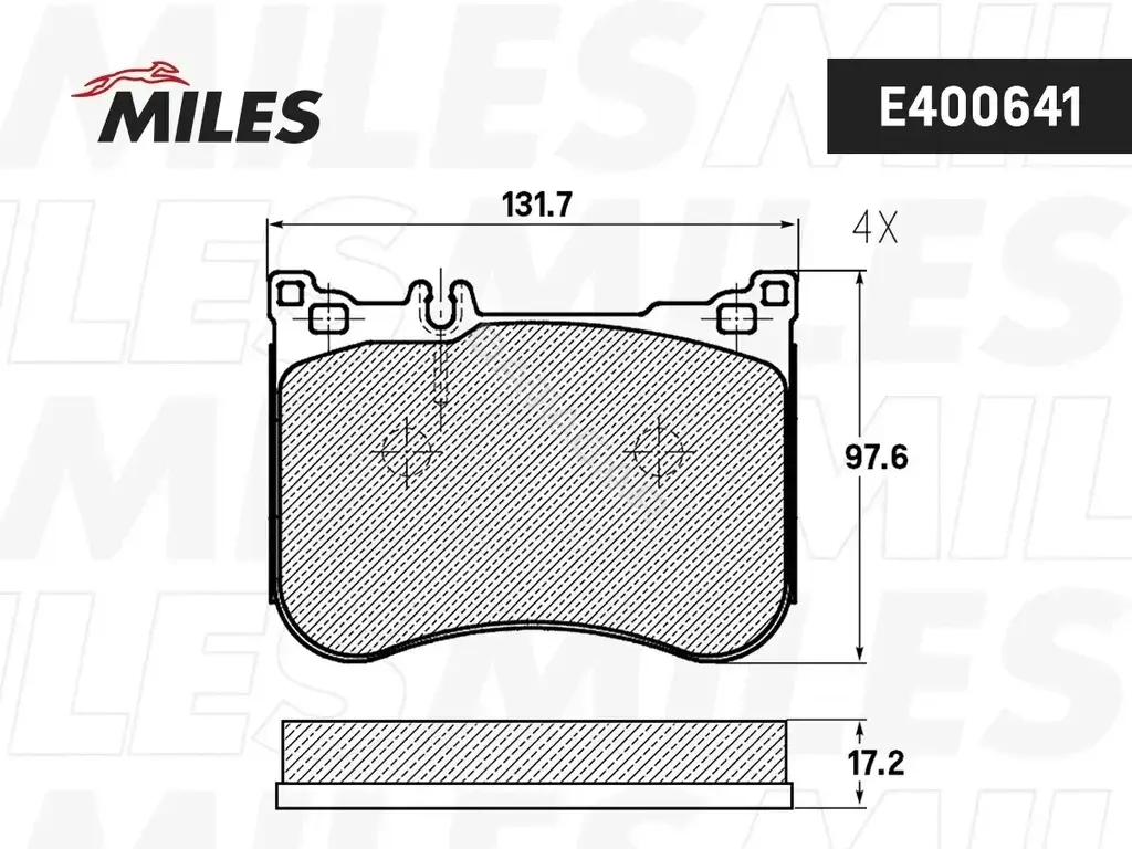 Тормозные колодки MILES E400641