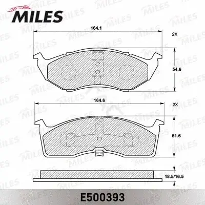 Тормозные колодки MILES E500393