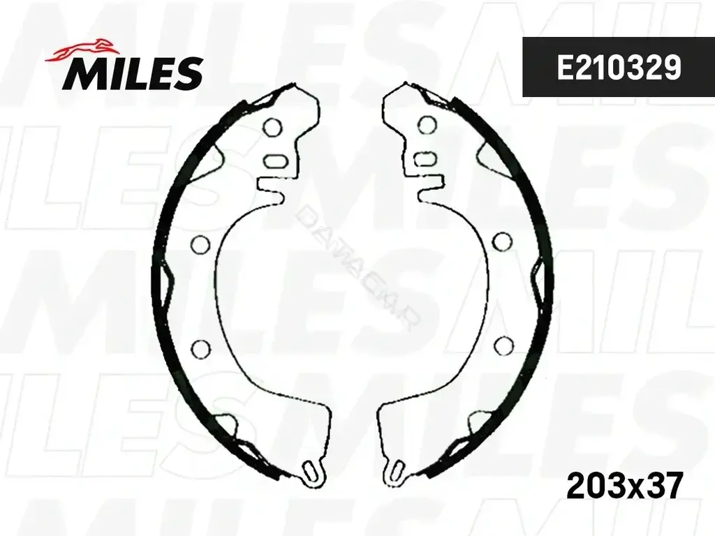 Барабанные колодки MILES E210329