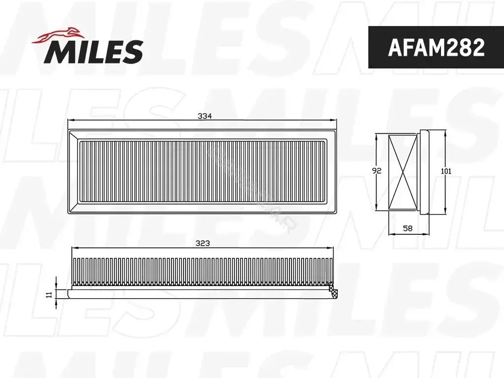 Воздушный фильтр MILES AFAU268