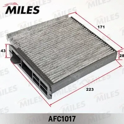 Фильтр салонный MILES AFC1017