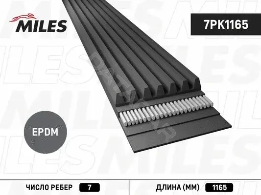 Ремень ручейковый MILES 7PK1165