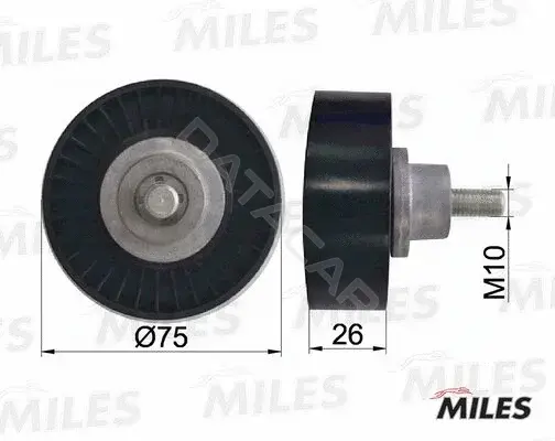 Натяжной ролик ГРМ MILES AG03091
