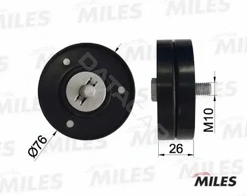 Натяжной ролик ГРМ MILES AG03120